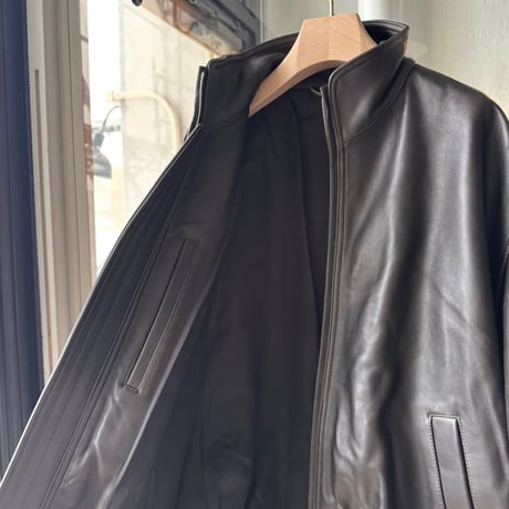 ssstein　  SHEEP LEATHER STAND COLLAR JACKET