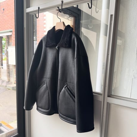 AURALEE　MERINO MOUTON ZIP BLOUSON