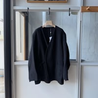 COMOLI　シャギー ノーカラージャケット