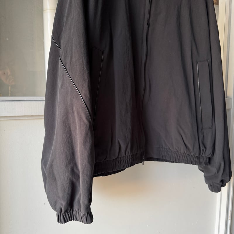Antwort LEATHER PIPED COTTON GABARDINE JACKET |