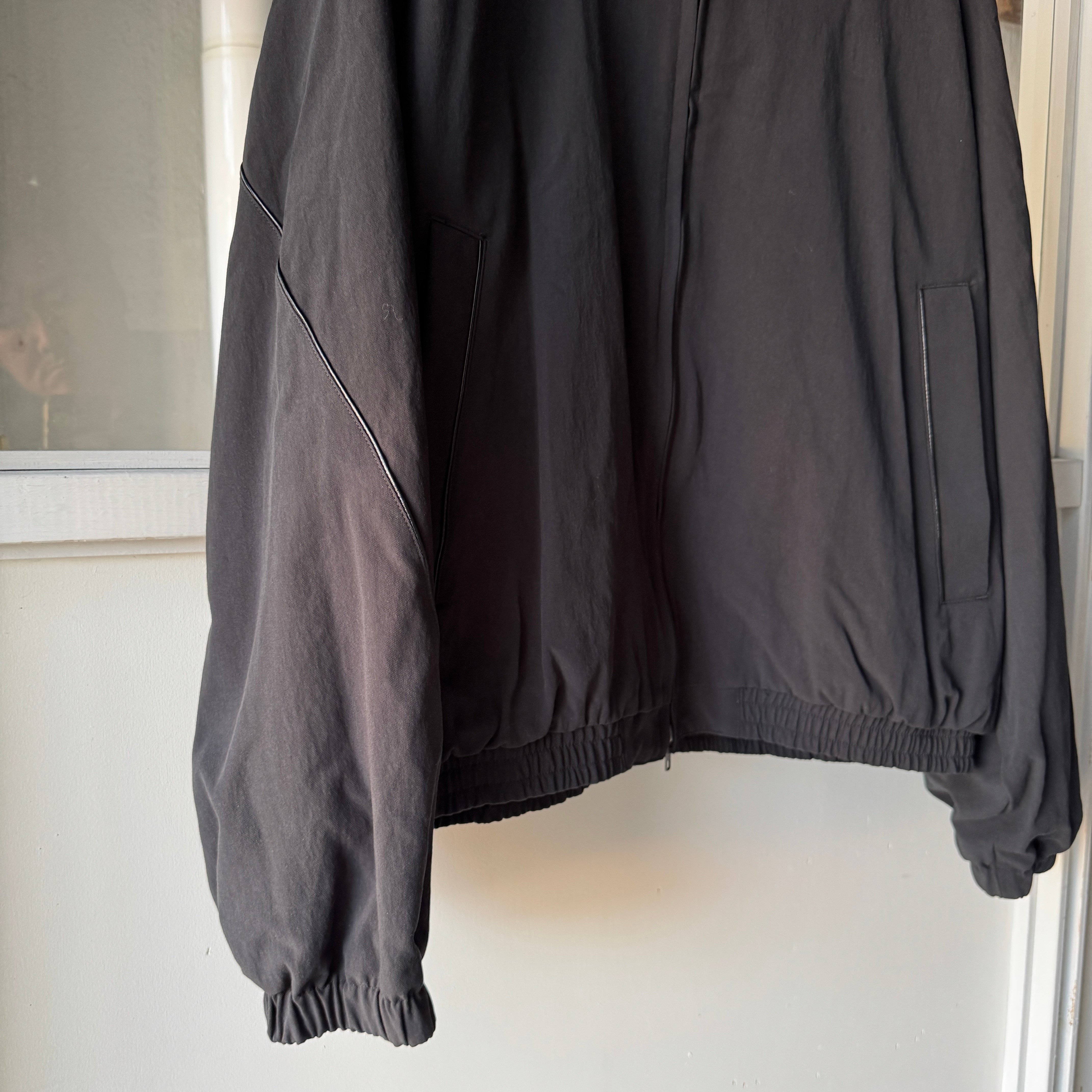 Antwort LEATHER PIPED COTTON GABARDINE JACKET |