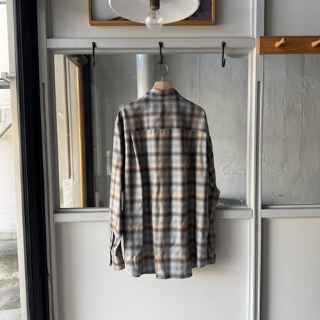 AURALEE　SUPER LIGHT WOOL CHECK SHIRT