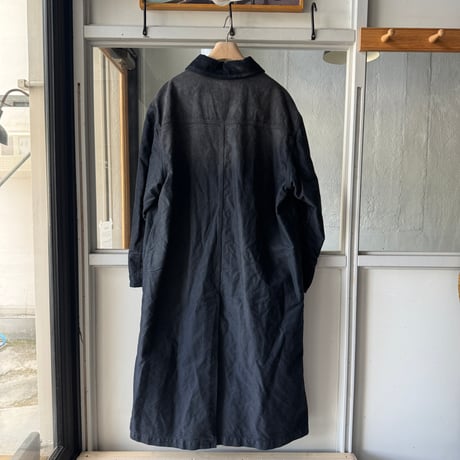 AURALEE　GARMENT-DYED ORGANIC COTTON HEAVY MOLESKIN COAT