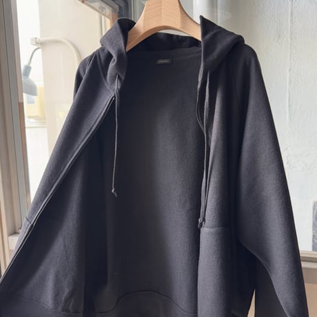 COMOLI　ウールニット ジップパーカー