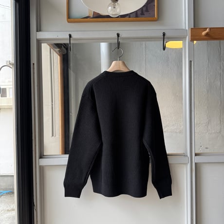 AURALEE　SUPER FINE WOOL RIB KNIT P/O