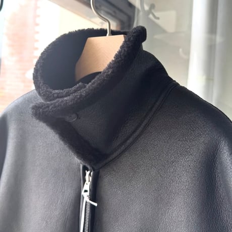 AURALEE　MERINO MOUTON ZIP BLOUSON