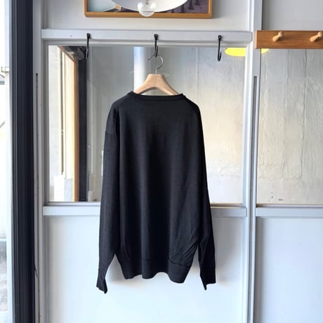 COMOLI　ウール クルーネックニット