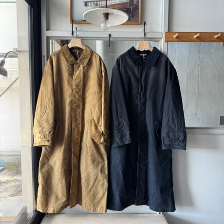 AURALEE　GARMENT-DYED ORGANIC COTTON HEAVY MOLESKIN COAT