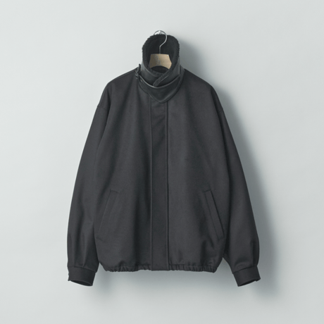 ssstein　  MOUTON COLLAR WOOL CASHMERE PADDED JACKET
