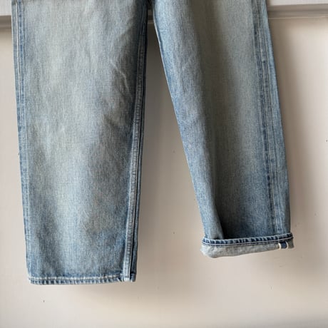 AURALEE　SELVEDGE FADED HEAVY DENIM WIDE PANTS