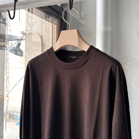 COMOLI　コットンジャージ長袖Tシャツ