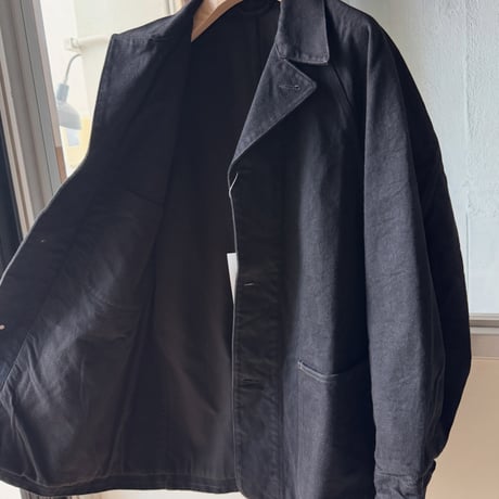 COMOLI　ブラックデニム ワークジャケット