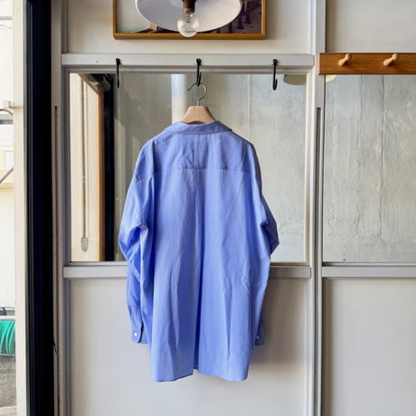 ssstein　  SMOOTH COTTON OVERSIZED SKIPPER SHIRT