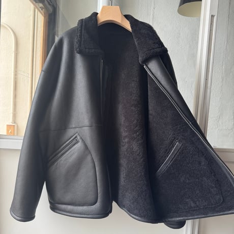 AURALEE　MERINO MOUTON ZIP BLOUSON