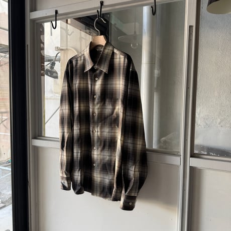 AURALEE　SUPER LIGHT WOOL CHECK SHIRT