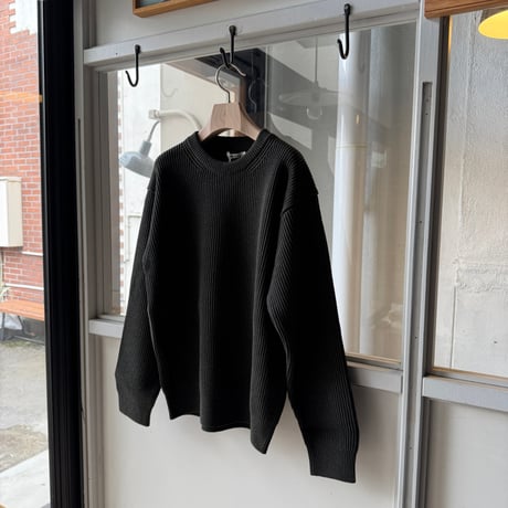 AURALEE　SUPER FINE WOOL RIB KNIT P/O
