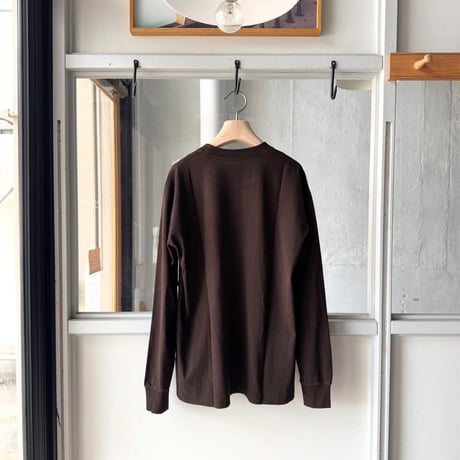 COMOLI　コットンジャージ長袖Tシャツ