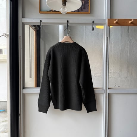 AURALEE　SUPER FINE WOOL RIB KNIT P/O