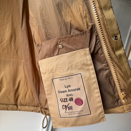 Ten c　 LYS DOWN ANORAK