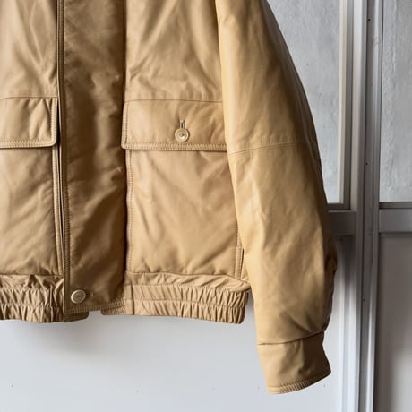 AURALEE　FINE CALF LEATHER DOWN BLOUSON