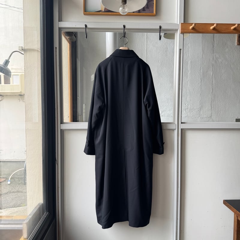AURALEE ULTRA FINE WOOL TWILL WOOL-LINED COAT |