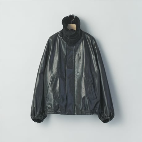 ssstein　  MOUTON COLLAR CALF ZIP JACKET