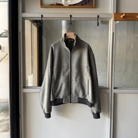 AURALEE　PURE SILK COMFORT FLEECE ZIP BLOUSON