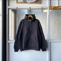 COMOLI　コットン裏毛ジップパーカー
