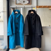 AURALEE　WOOL HERRINGBONE DUFFLE COAT