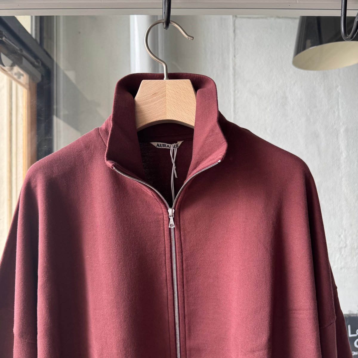 AURALEE SUPER HIGH GAUGE SWEAT ZIP BLOUSON | Le