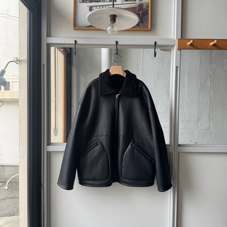 AURALEE　MERINO MOUTON ZIP BLOUSON