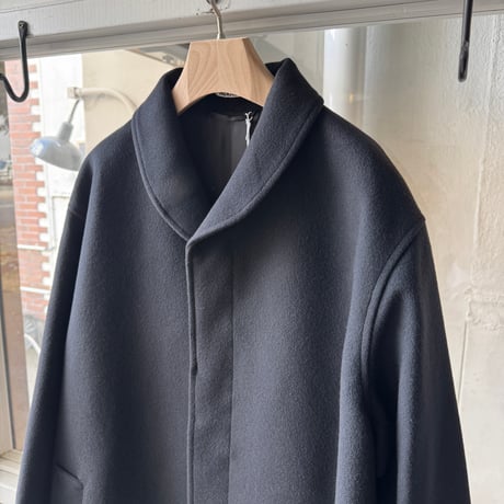 AURALEE　SUPER FINE WOOL MOSSER SHAWL COLLAR COAT