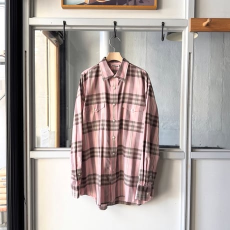 AURALEE　HIGH TWIST COTTON SILK CHECK SHIRT