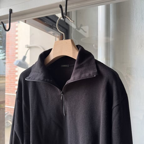 COMOLI　コットンジャージ ハーフジップ