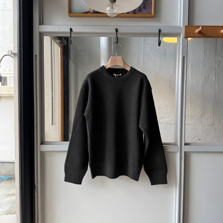 AURALEE　SUPER FINE WOOL RIB KNIT P/O