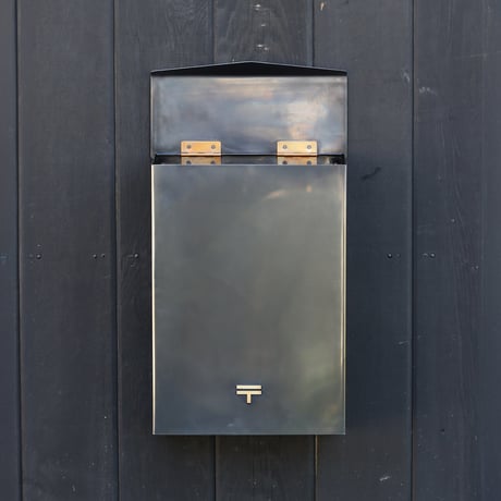 銅ポスト 縦型 黒染　[  受注生産  ]