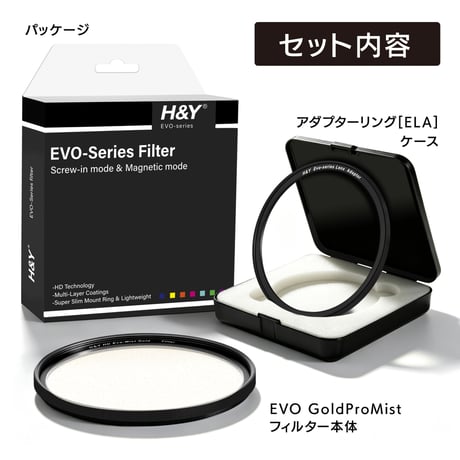 EVO-Series MRC Slim Gold mistフィルターKit（ゴールドミストフィルター）