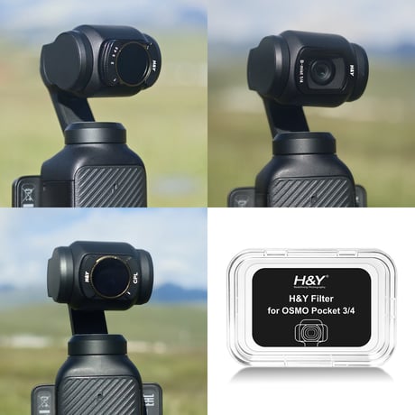H&Y OSMO Pocket 3/4 用 可変NDフィルター ブラックミスト CPL 3種セット オズモポケット3/4 対応