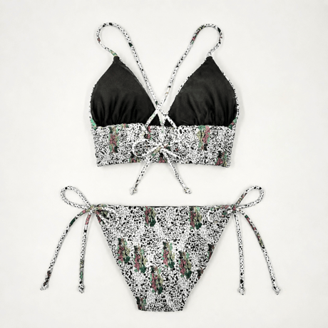 Dalmatian flower［A-string shirring］#E054