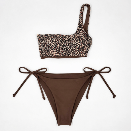 Leopard brown［One sholder］#E053