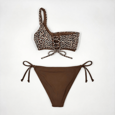 Leopard brown［One sholder］#E053