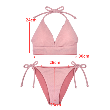Pink glitter［A-string holter neck ］#E059