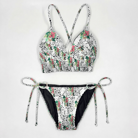 Dalmatian flower［A-string shirring］#E054
