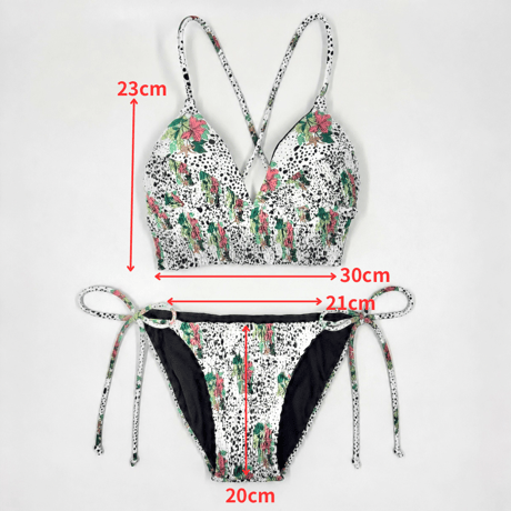 Dalmatian flower［A-string shirring］#E054