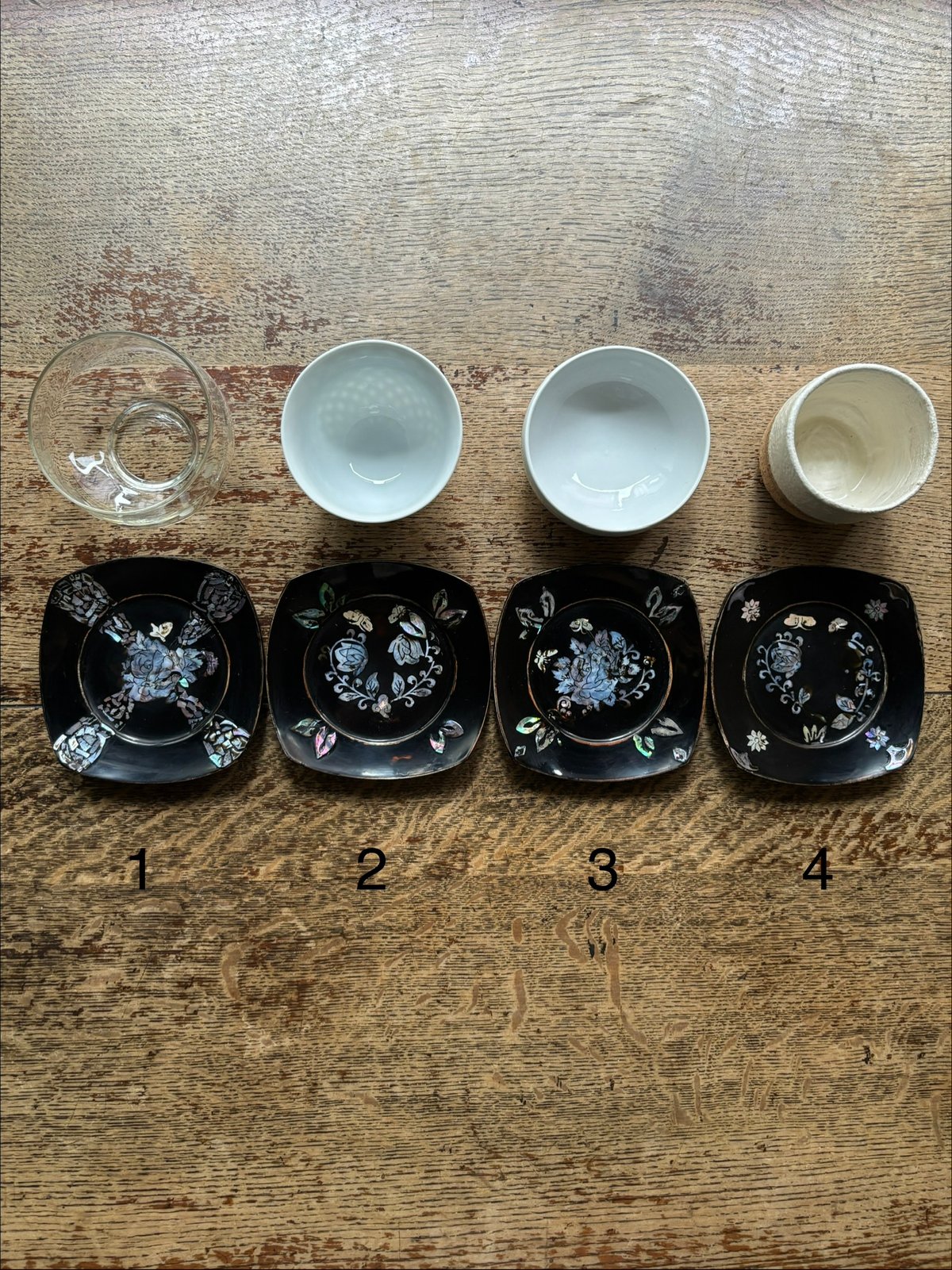 螺鈿細工の茶托 ヴィンテージ | hapun