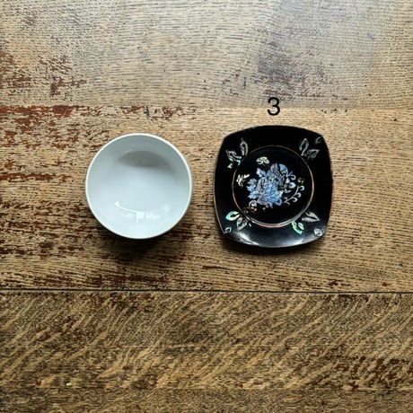 螺鈿細工の茶托 ヴィンテージ