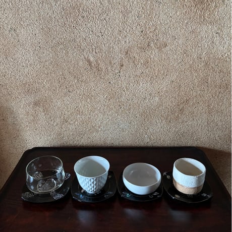 螺鈿細工の茶托 ヴィンテージ