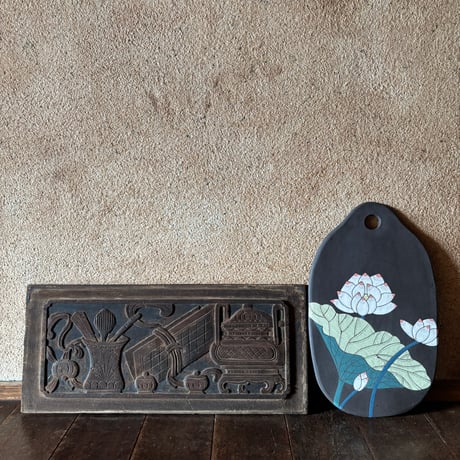 韓国の古い門・窓飾り 冊架図 チェッカド