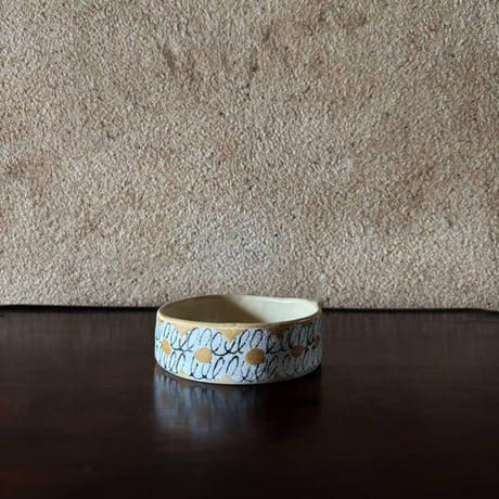 hapun pottery ぐるぐる 浅鉢