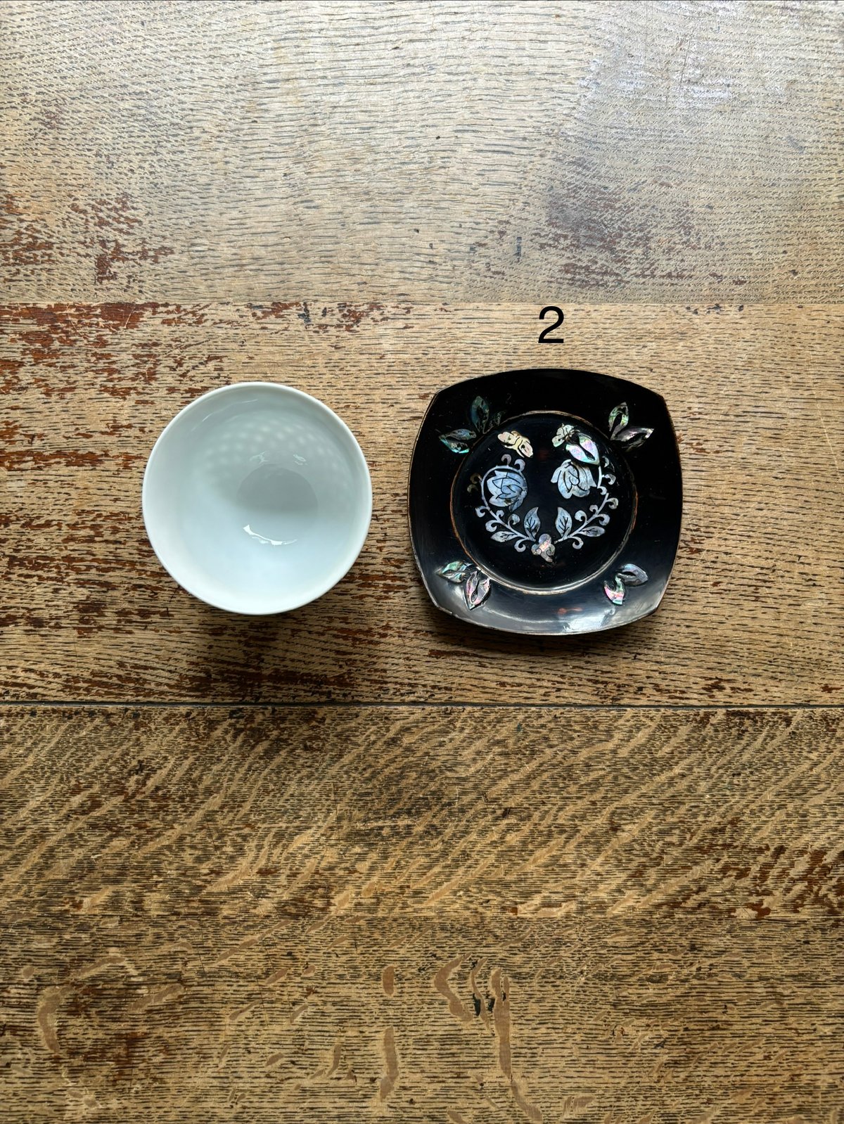 螺鈿細工の茶托 ヴィンテージ | hapun